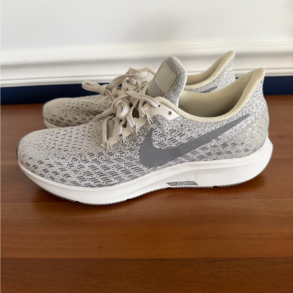 New Size 9-Women’s Nike Air Zoom Pegasus 35 Gray Running Shoes Rare